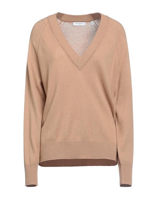 エキプモン レディース アウター カーディガン カシミヤニット EQUIPMENT Light Brown ブラウン