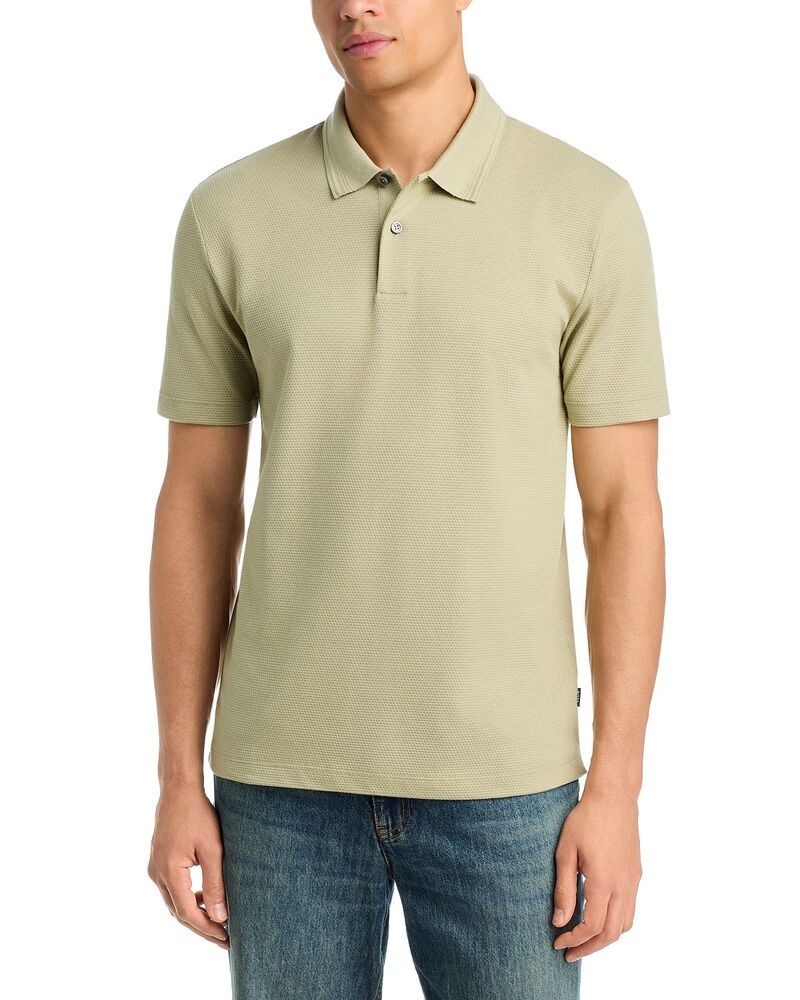 ボス メンズ トップス ポロシャツ コットン ジャージー BOSS Parlay Cotton Blend Jersey Polo Shirt Beige ベージュ