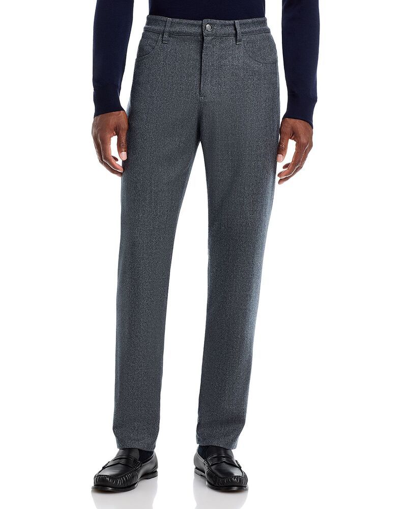 カナーリ メンズ ボトムス カジュアルパンツ レギュラーフィット Canali Regular Fit Flannel Five Pocketrousers Grey グレー 106,040円