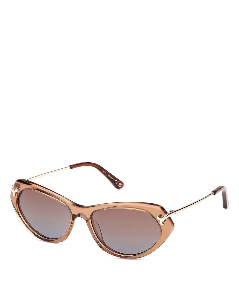 プッチ レディース アクセサリー サングラス・アイウェア Pucci Cat Eye Sunglasses 56mm Light BrownBrown ブラウン