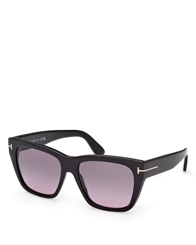 トム・フォード レディース アクセサリー サングラス・アイウェア Tom Ford Butterfly Sunglasses 55mm blackgradient smoke ブラック