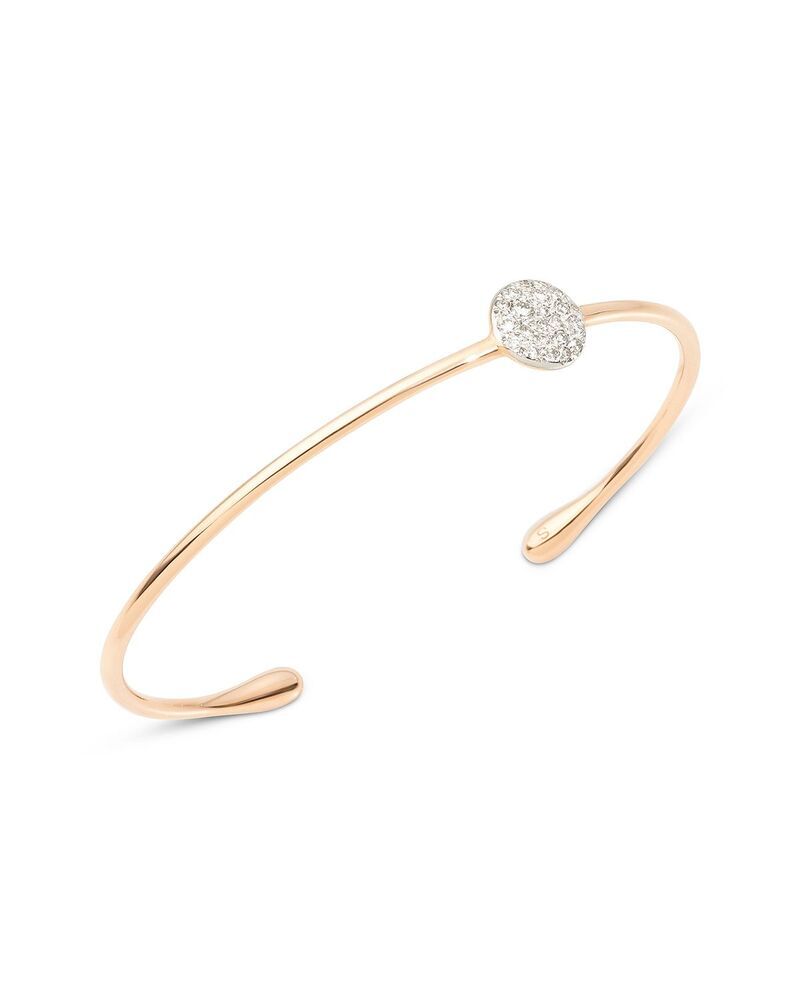 ポメラート レディース アクセサリー ブレスレット・バングル・アンクレット Pomellato 18K Rose Gold Sabbia Diamond Pav Round Cluster Cuff