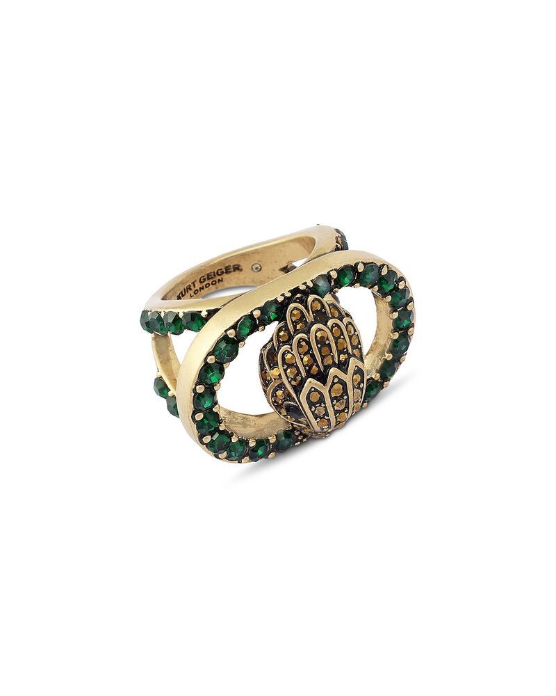 カートジェイガーロンドン レディース アクセサリー リング チェルシー KURT GEIGER LONDON Signature Chelseagle Cocktail Rin green グリーン