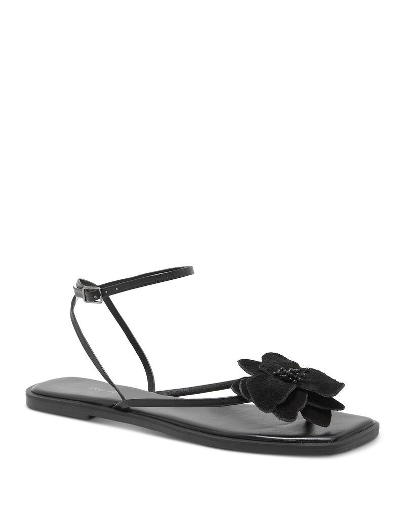 フリーピープル レディース シューズ サンダル レザー Free People Womens Mismatch Magnolia Leather Thong Sandals Black Tide Le