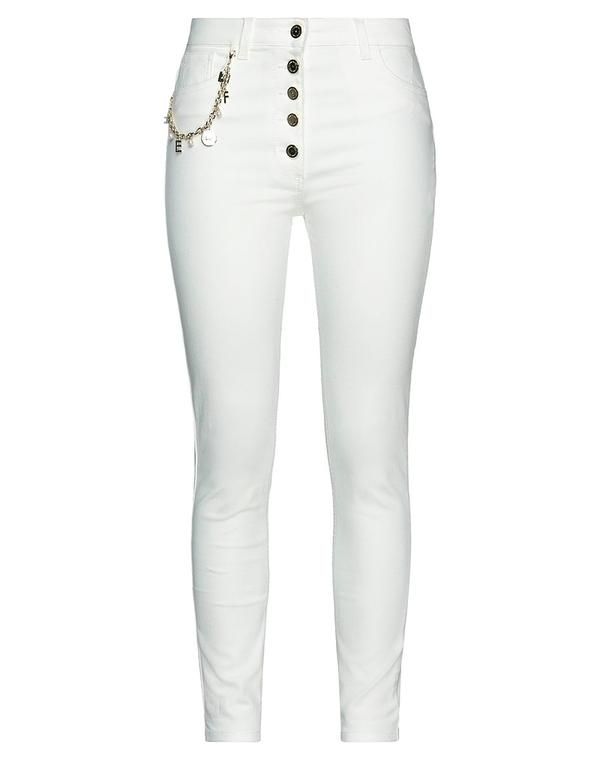 エリザベッタフランキ レディース ボトムス デニムパンツ ジーンズ ELISABETTA FRANCHI White ホワイト