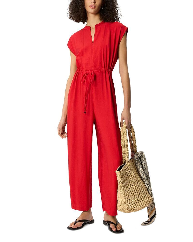 ホイッスルズ レディース トップス ジャンプスーツ プチ ノースリーブ Whistles Petite Sleeveless Drawstring Jumpsuit Red レッド