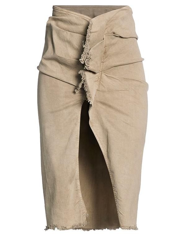 ダークシャドウ バイ リックオウエンス レディース ボトムスカート DRKSHDW by RICK OWENS Khaki カーキ