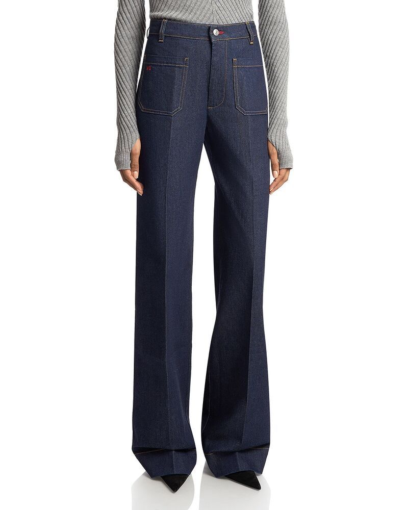 ヴィクトリア ベッカム レディース ボトムス デニムパンツ ジーンズ Victoria Beckham Alina 34 Patch Pocket Jeans indigo Rinse Indigo