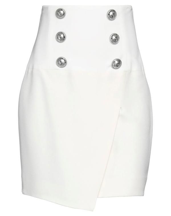 バルマン レディース ボトムスカート BALMAIN White ホワイト