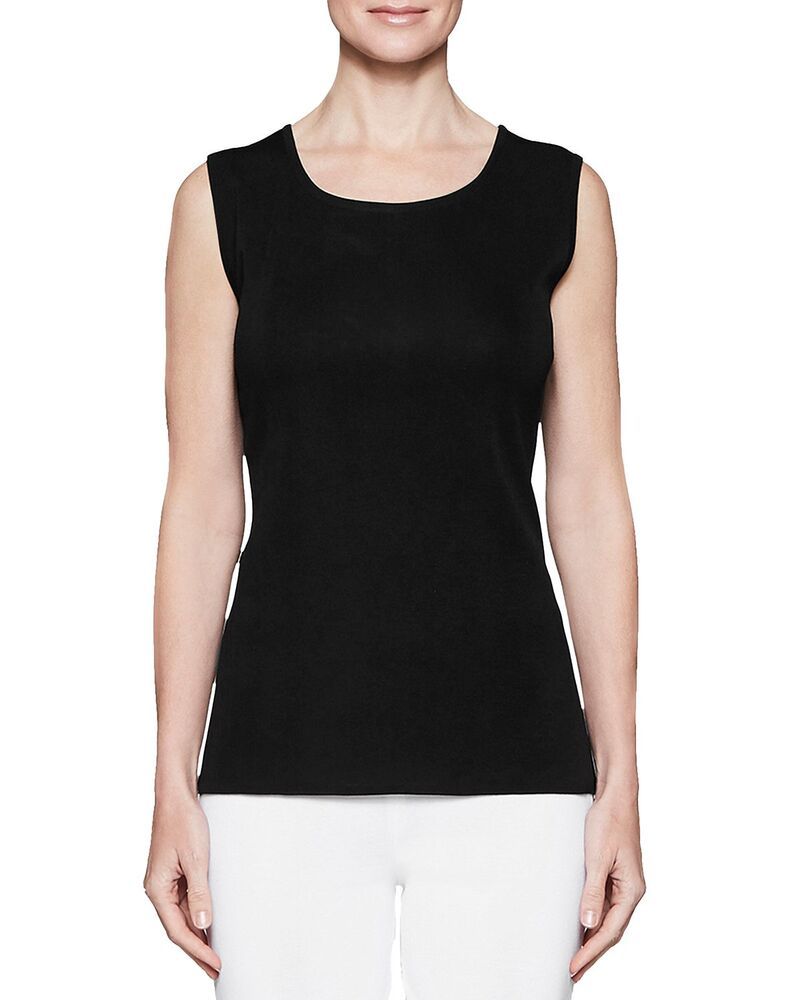 ミソック レディース トップス タンクトップ クルーネック Misook Crewneck Tank Top Black ブラック