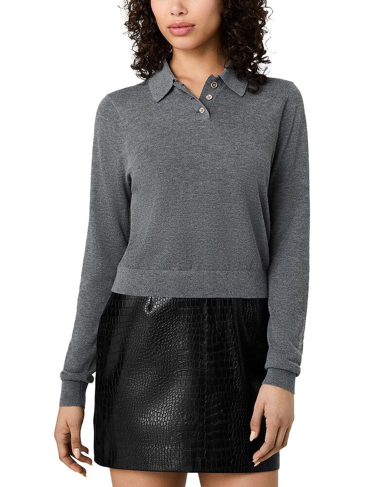 フレンチコネクション レディース トップス ポロシャツ ニット FRENCH CONNECTIONola Knit Polo Top Dark Grey グレー