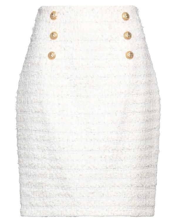 バルマン レディース ボトムスカート BALMAIN Ivory アイボリー