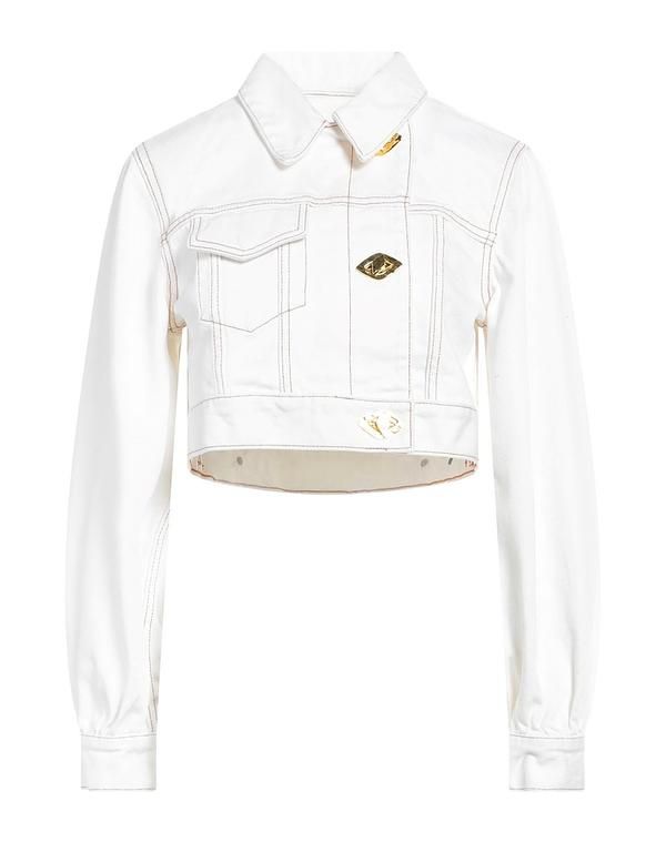 ガニー レディース アウター ジャケット・ブルゾン デニムブルゾン GANN Ivory アイボリー