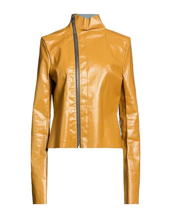 リックオウエンス レディース アウター ジャケット・ブルゾン デニムブルゾン RICK OWENS Mustard マスタード