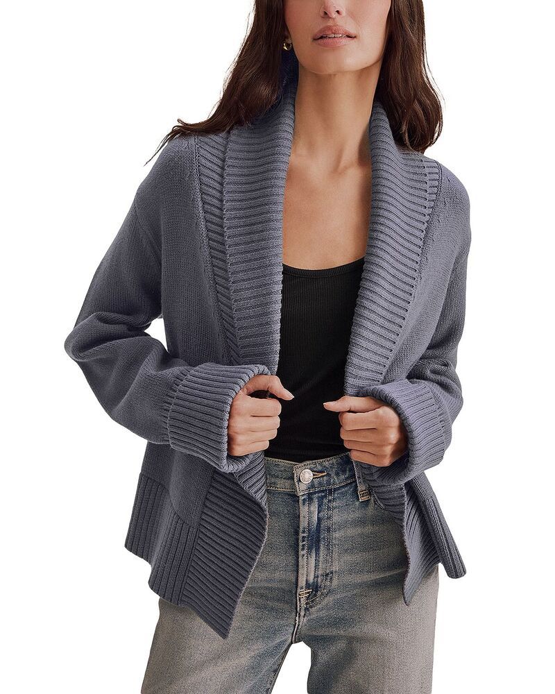 スプレンディット レディース アウター ジャケット・ブルゾン セーター Splendid Aria Open Front Sweater Jacket Ash Navy アッシュ
