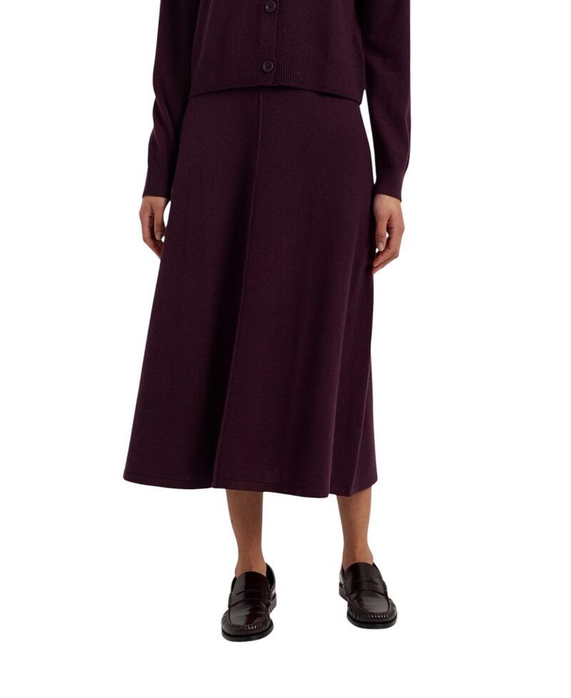 チンティアンドパーカー レディース ボトムスカート ミディ ウール Chinti Parker Womens Wool Cashmere Midi Skirt Aubergine オーバージーン