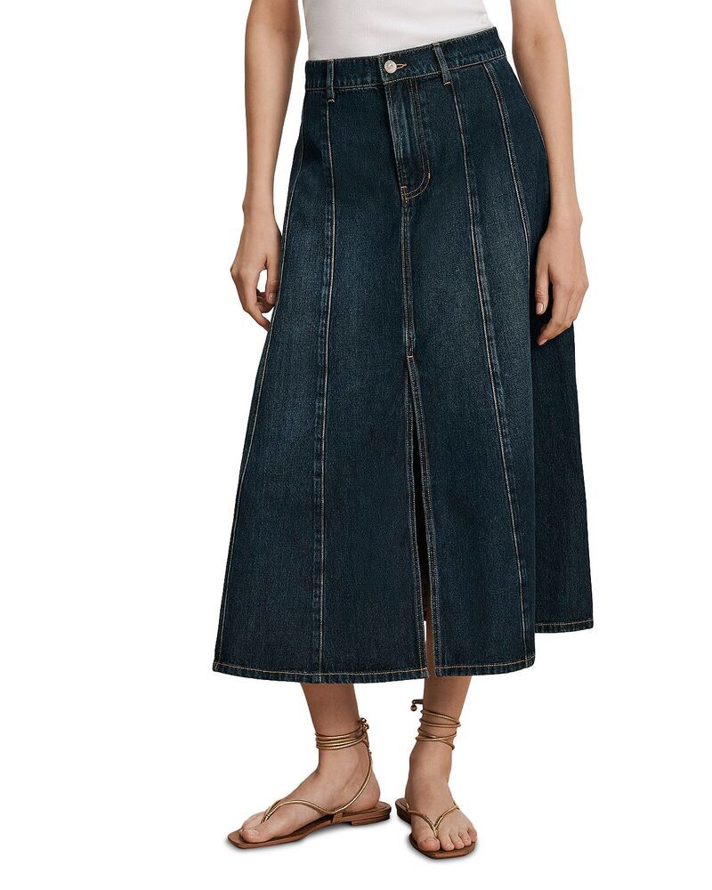 ヴェロニカ ベアード レディース ボトムスカート ミディ コットン Veronica Beard Nasreen Cotton Midi Skirt Heart Breaker