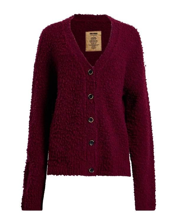 ユマ ワン レディース アウター カーディガン UMA WANG Bordeaux