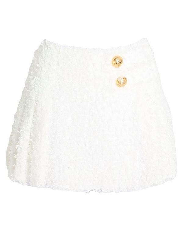 バルマン レディース ボトムスカート BALMAIN White ホワイト 121,400円