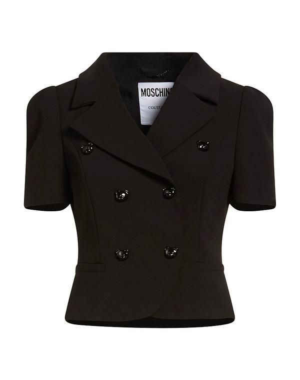 モスキーノ レディース アウター ジャケット・ブルゾン テーラードジャケット MOSCHINO Black ブラック 168,900円