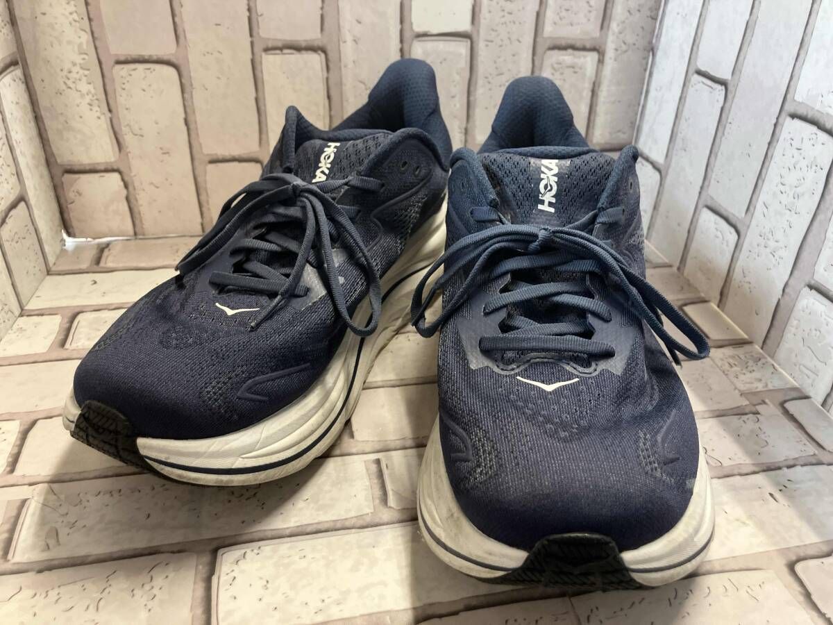 HOKA ONE ONE ホカ オネオネ スニーカー MCLIFTON ネイビー サイズ27.0cm