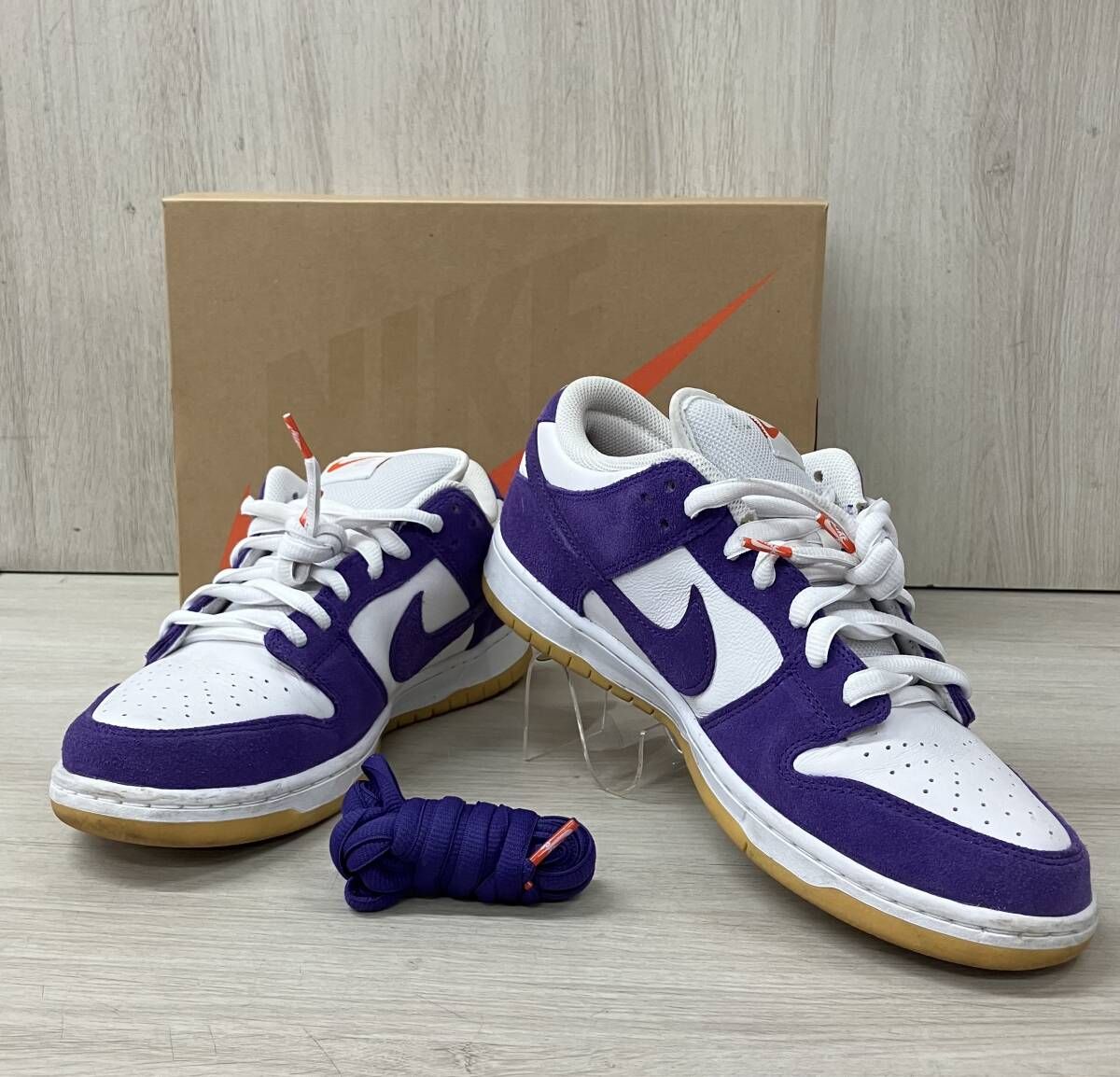 NIKE SB/ナイキエスビー/スニーカー/DV5464-500/Dunk Low Pro ISO Orange Label/ホワイト×パープル/28cm 9,203円