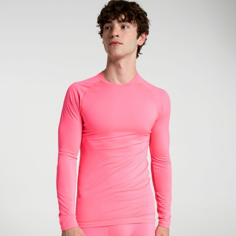 DSG メンズ トップス シャツ DSG Mens Long Sleeve Compression Crew Fuego Pink ピンク