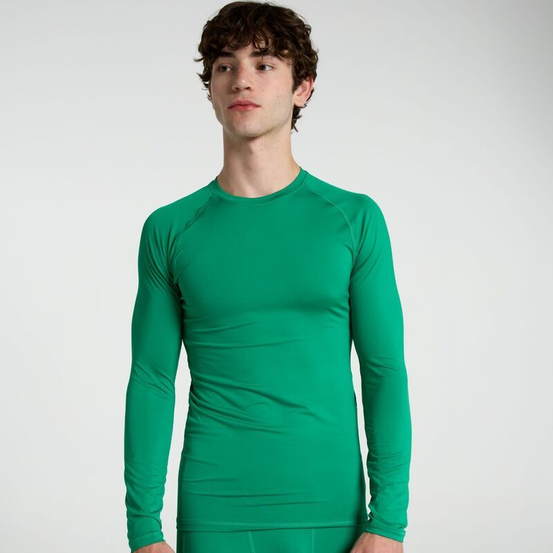 DSG メンズ トップス シャツ DSG Mens Long Sleeve Compression Crew Vibrant Green グリーン