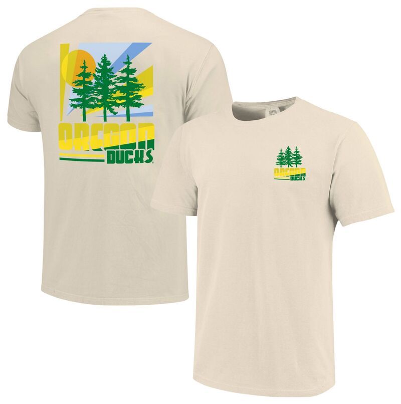イメージワン メンズ トップス Tシャツ Image One Mens Oregon Ducks Ivory Retro TShirt NoColor アイボリー