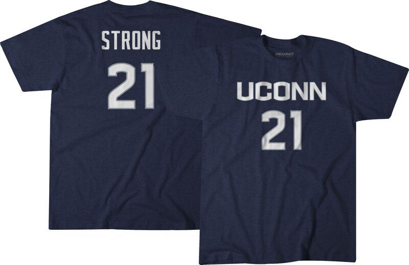 ブレイキング T メンズ トップス Tシャツ BreakingT Adult UConn Huskiesarah Strong 21 Navy TShirt NoColor ネイビー