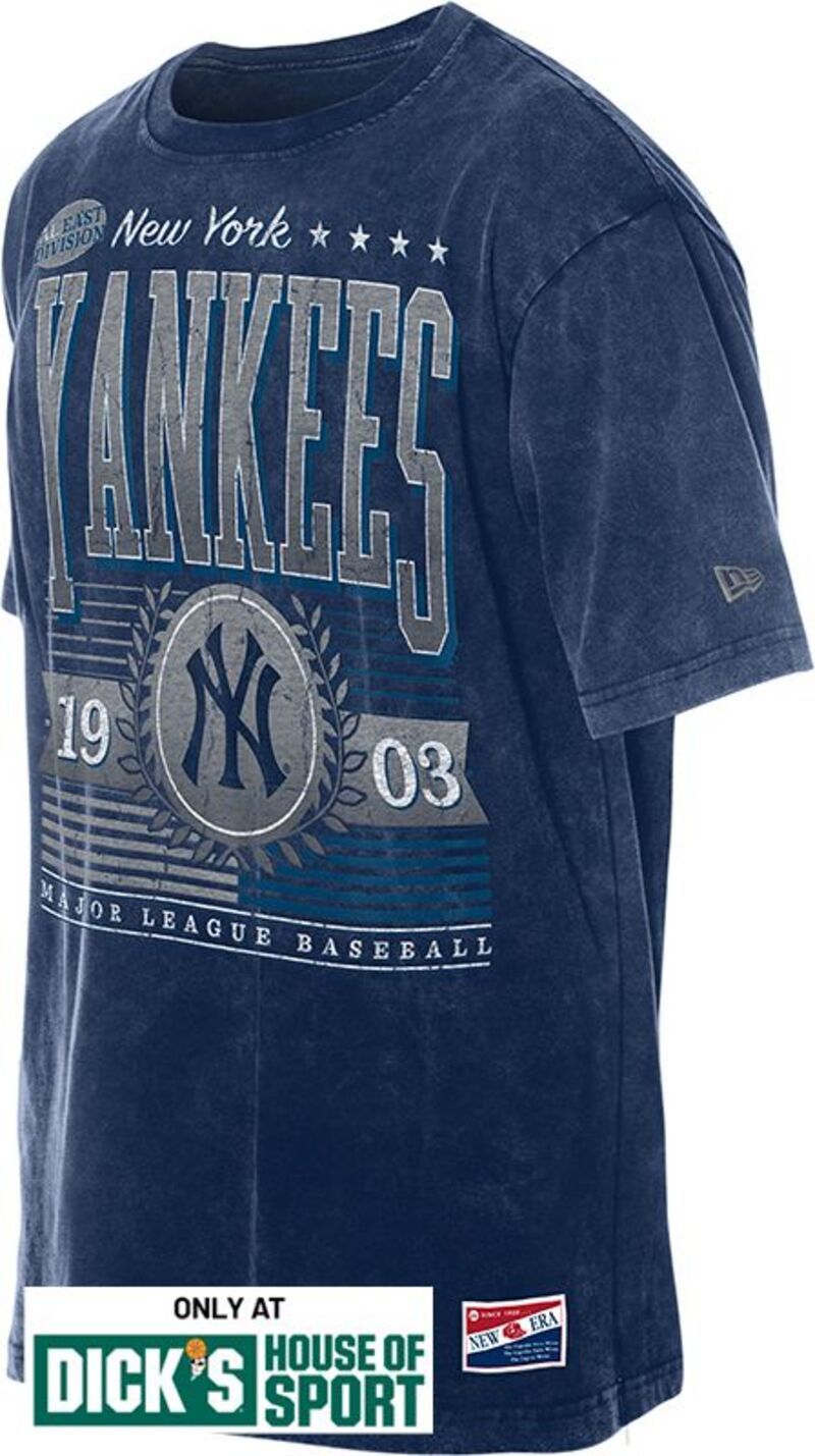 ニューエラ メンズ トップス Tシャツ New Era Mens New York Yankees Navy Throwback Oversized TShirt NoColor ネイビー