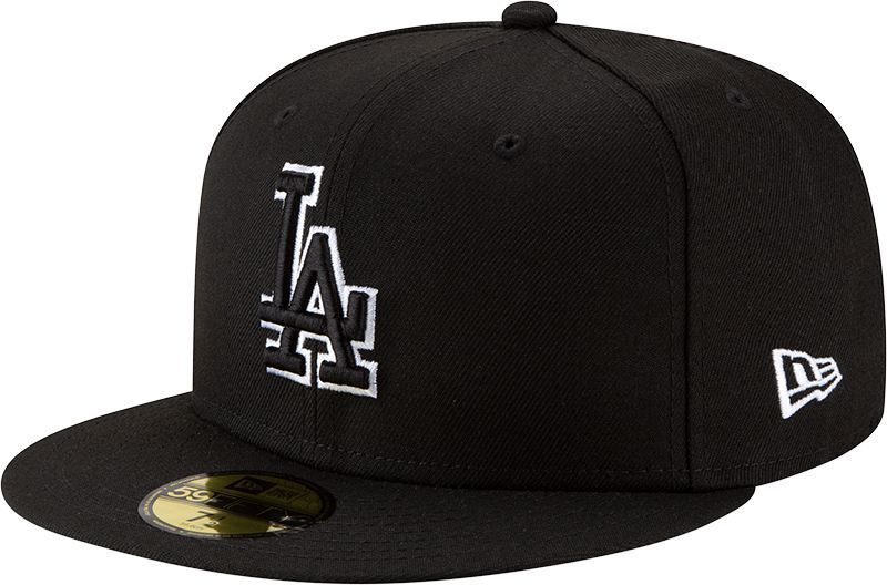 ニューエラ レディース アクセサリー 帽子 New Era Mens Los Angeles Dodgers Black Basic 59Fifty Fitted Hat NoColor ブラック