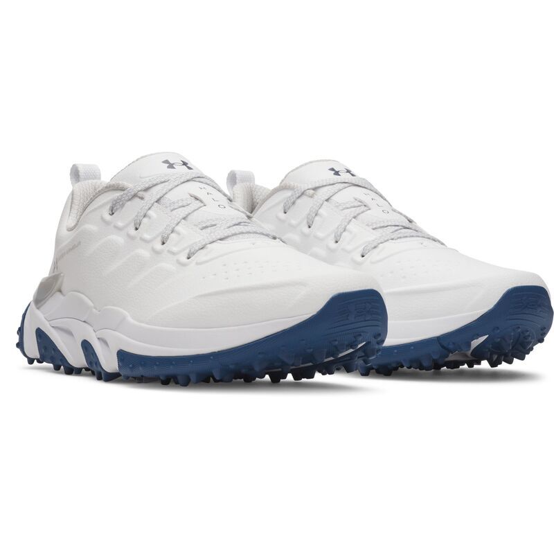 アンダーアーマー メンズ シューズ スニーカー Under Armour Mens Halo Tour Spikeless Golf Shoes WhiteMetallic Silver ホワイト