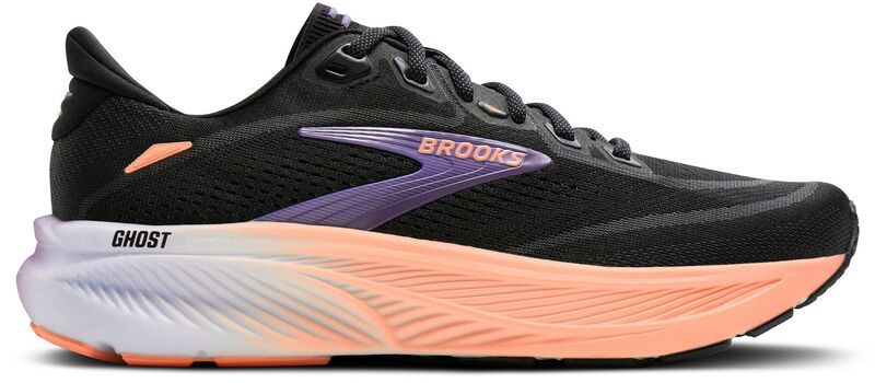 ブルックス レディース シューズ スニーカー Brooks Womens Ghost 18 Running Shoes BlackMulled GrapePeach ブラック