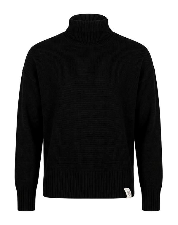 ピューテリー レディース アウター ニット・セータートルネック PEUTEREY Black ブラック