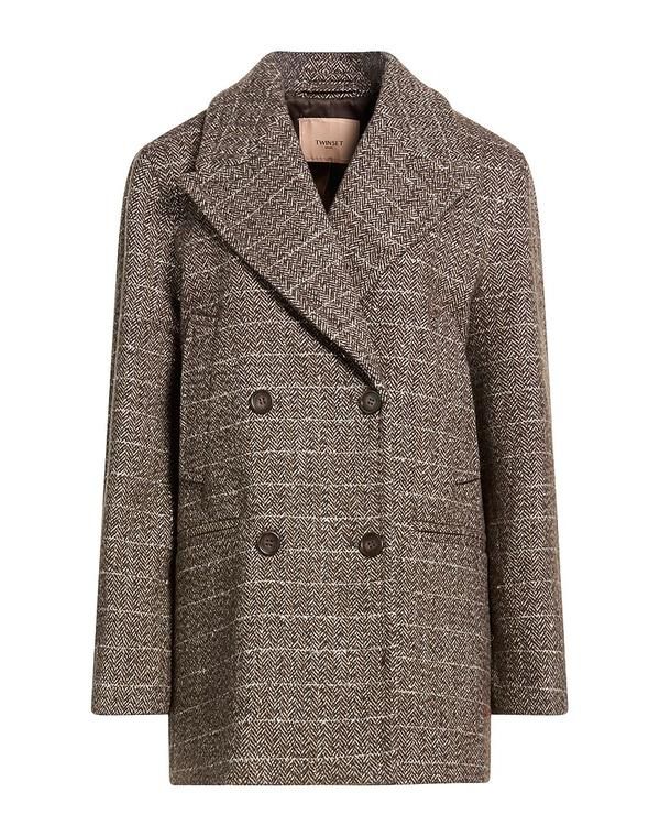 ツインセット レディース アウター コート TWINSET Dark Brown ブラウン 55,680円
