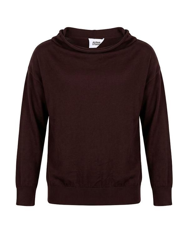 アルファス テューディオ レディース アウター ニット・セータートルネック ALPHA STUDIO Dark Brown ブラウン 31,720円