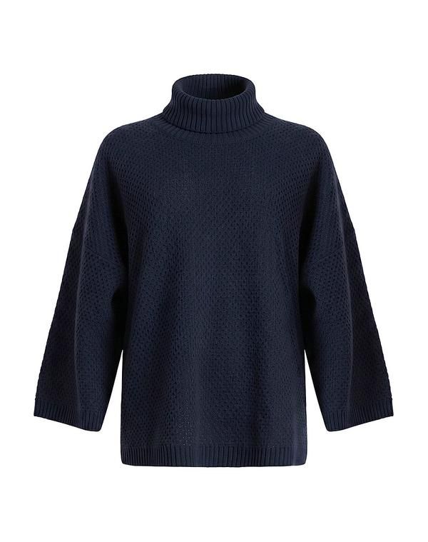 ファビアナ フィリッピ レディース アウター ニット・セータートルネック FABIANA FILIPPI Navy ネイビー