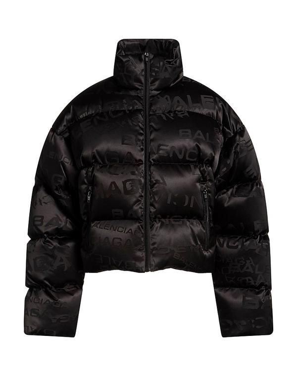 バレンシアガ レディース アウター ジャケット・ブルゾン パファージャケット BALENCIAGA Black ブラック