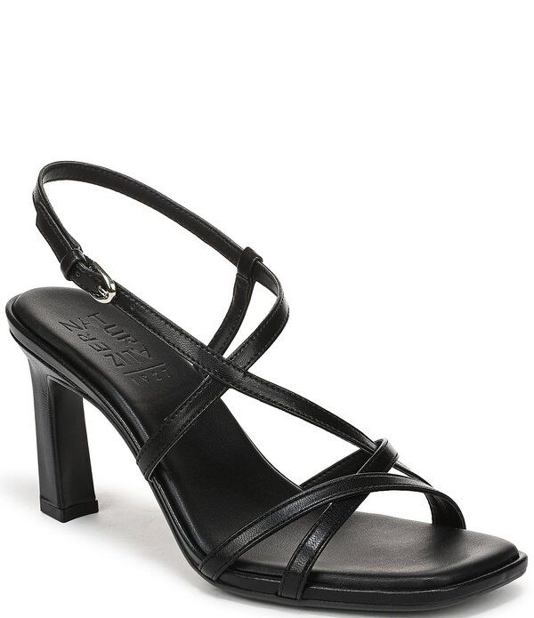 ナチュライザー レディース シューズ サンダル Naturalizer Sanza Strappy Slingback Dressandals Black ブラック