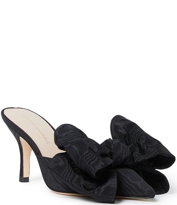ロフラー ランダル レディース シューズ サンダル Loefflerandall Margot Moire Viscose Bow Stiletto Mules Black ブラック