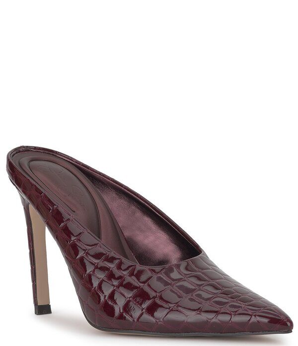 ジェシカシンプソン レディース シューズ サンダル Jessica Simpson Wilix Croco Embossed High Vamp Dress Mules Cherry Mahogany 22,578円
