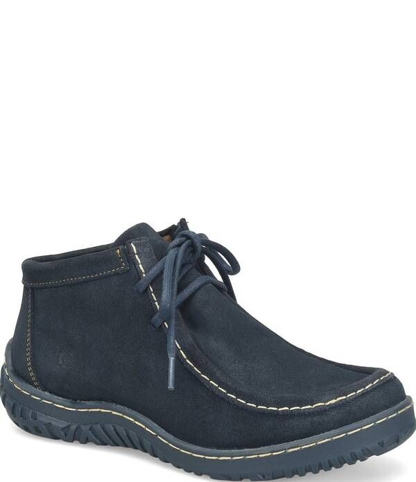 ボーン レディース シューズ ブーツ・レインブーツ スエード Born Basin Suede Chukka Booties Navy ネイビー