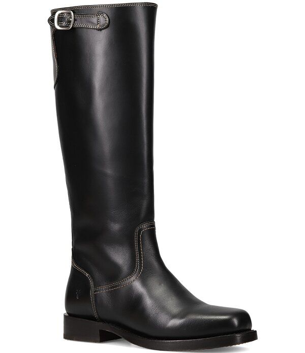 フライ レディース シューズ ブーツ・レインブーツ トール ヒール Frye Campus Low Heel Tall Riding Boots Black ブラック