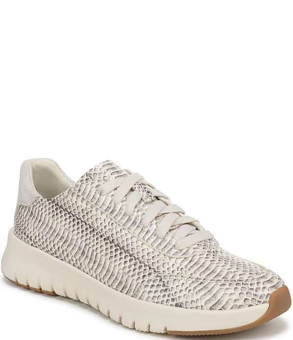 バイオニック レディース シューズ スニーカー プラットフォーム プリント レザー Vionic Uptown Print Leather Platform Sneakers Ivory Python