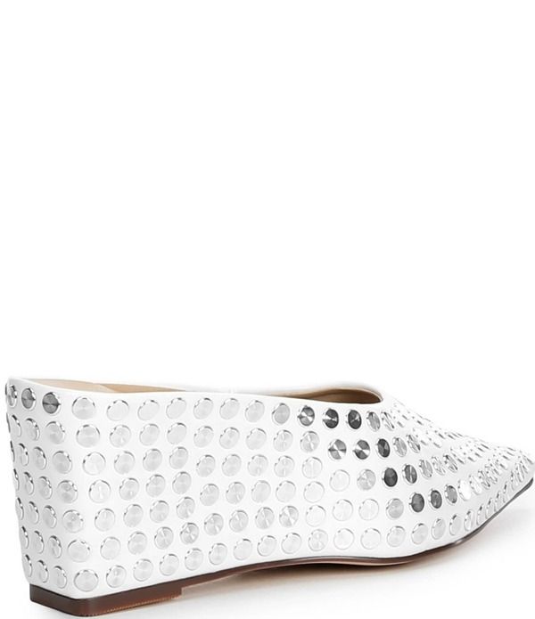 アザレア ワン レディース シューズ サンダル Azalea Wang Neiza Studded Pointed Toe Wedge Mules Olive オリーブ