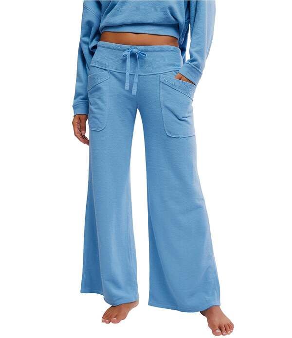 フリーピープル レディース ボトムス レギンス パンツ Free People Staycation Coordinating Lounge Pants Blissful Blue ブルー