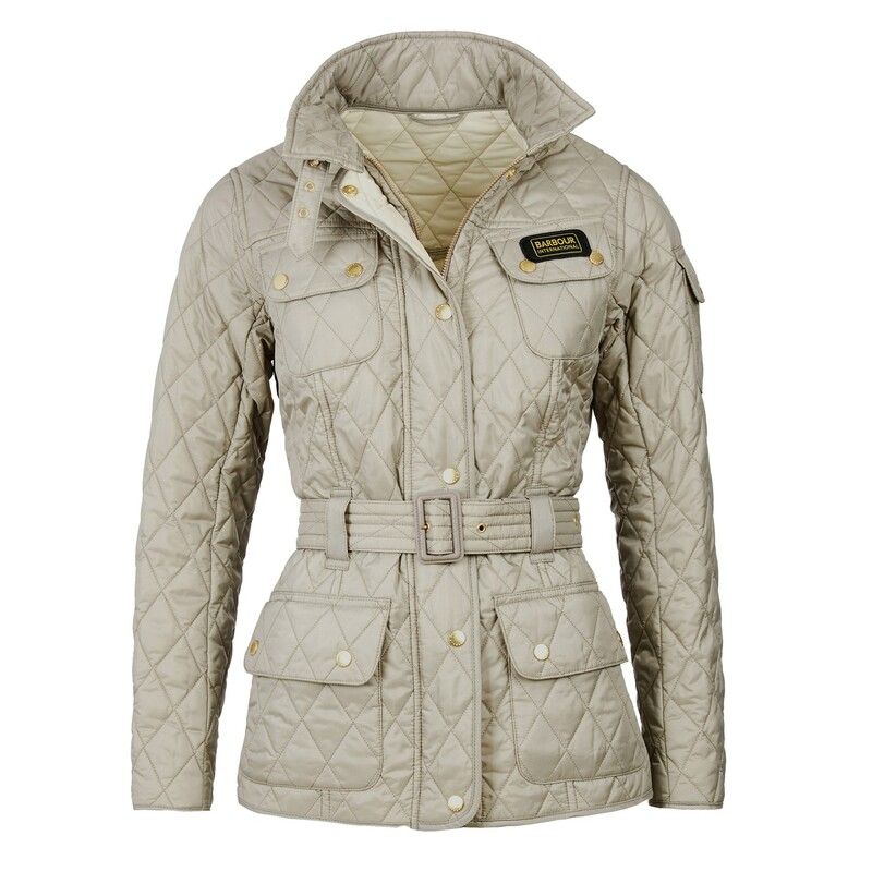 バブアー レディース アウター ジャケット・ブルゾン キルティング ジャケット Barbour International International Quilted Jacket Taupe Pea 33,020円