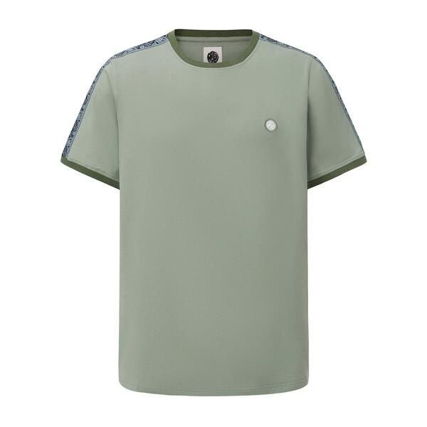 プレティグリーン メンズ トップス Tシャツ Pretty Green Tape Tee Mens Light Green グリーン
