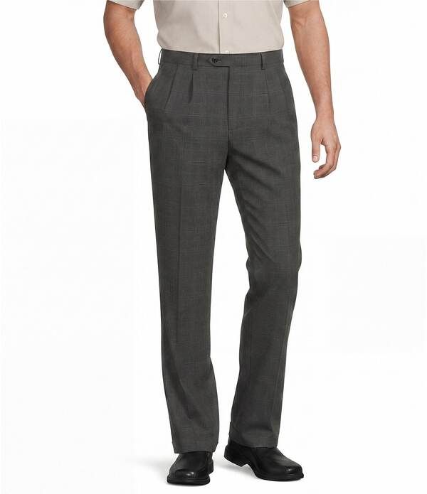 ラウンドトゥリーアンドヨーク メンズ ボトムス カジュアルパンツ プリーツ Roundtree Yorke TravelSmart Luxury Gabardine Ultimate Comfort
